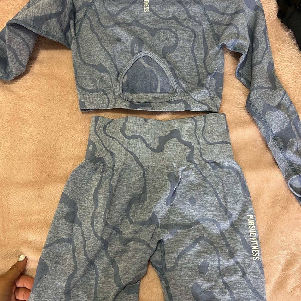 Gray Women's Activewear Set